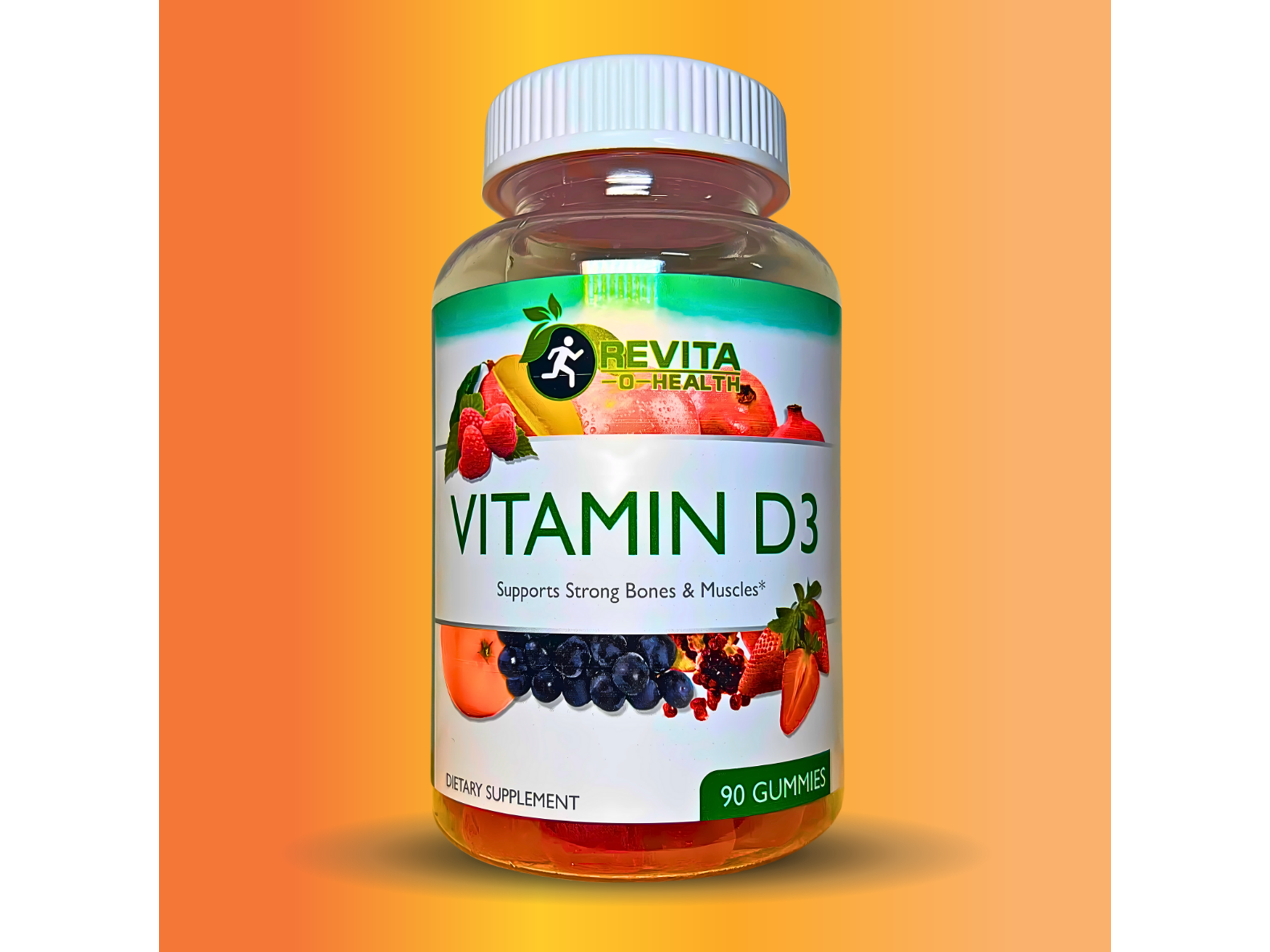 Vitamin D3 2000 IU (50 mcg) Gummy Per Serving for Adults